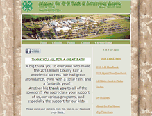 Tablet Screenshot of miamicounty4hfair.com